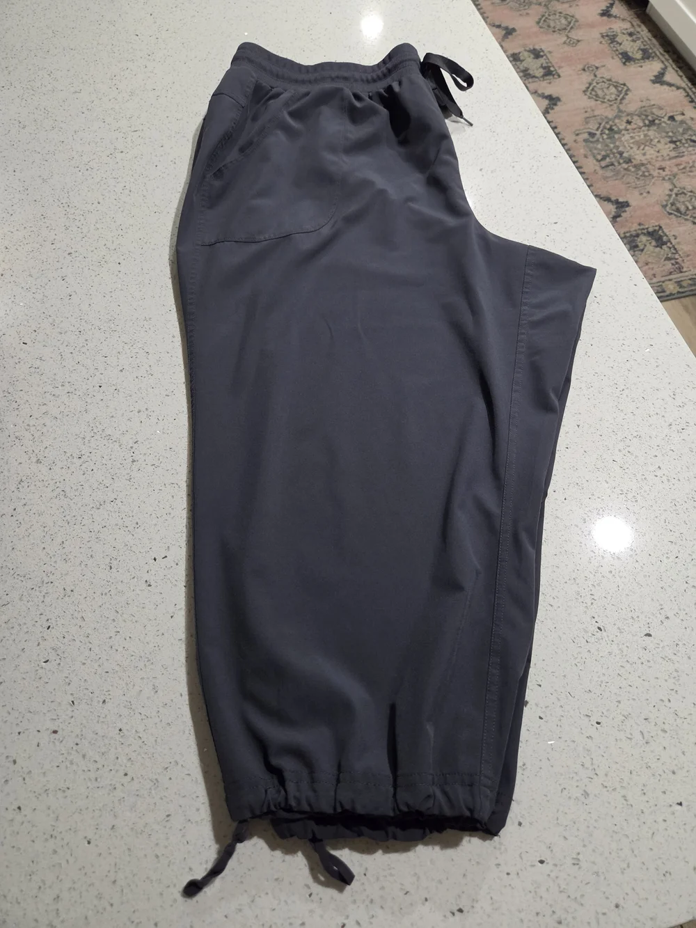 RBX Women's Grey Drawstring Jogger Pants 3x With Pockets
